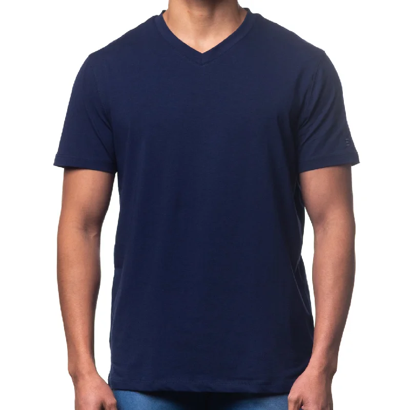 Super Deal Essential V Neck T-Shirt - Navy