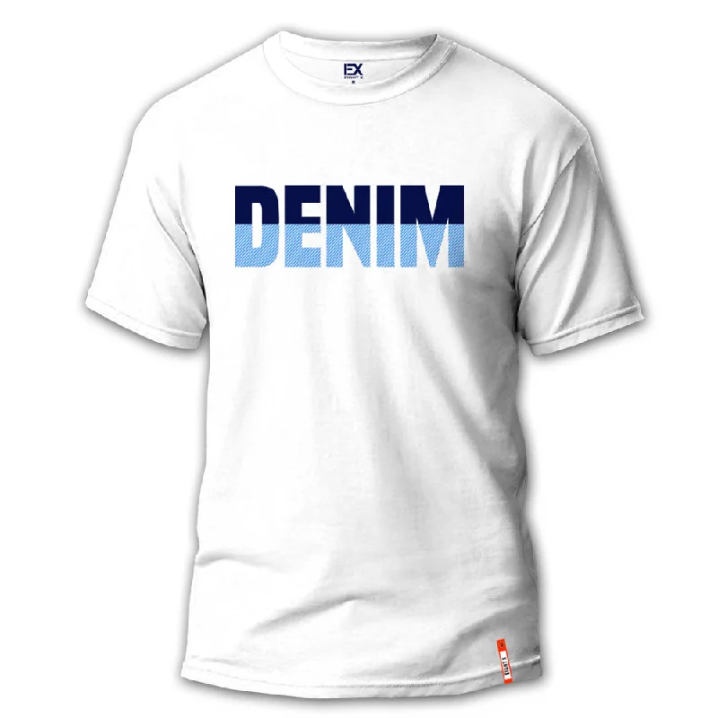 Weekend Shopping Made Better Big Denim 8X Street T-Shirt - White