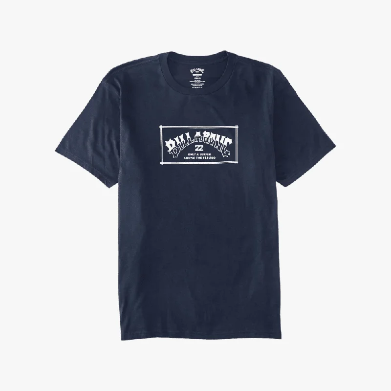 Can't Miss Billabong Mens Arch Short Sleeve Tee Navy