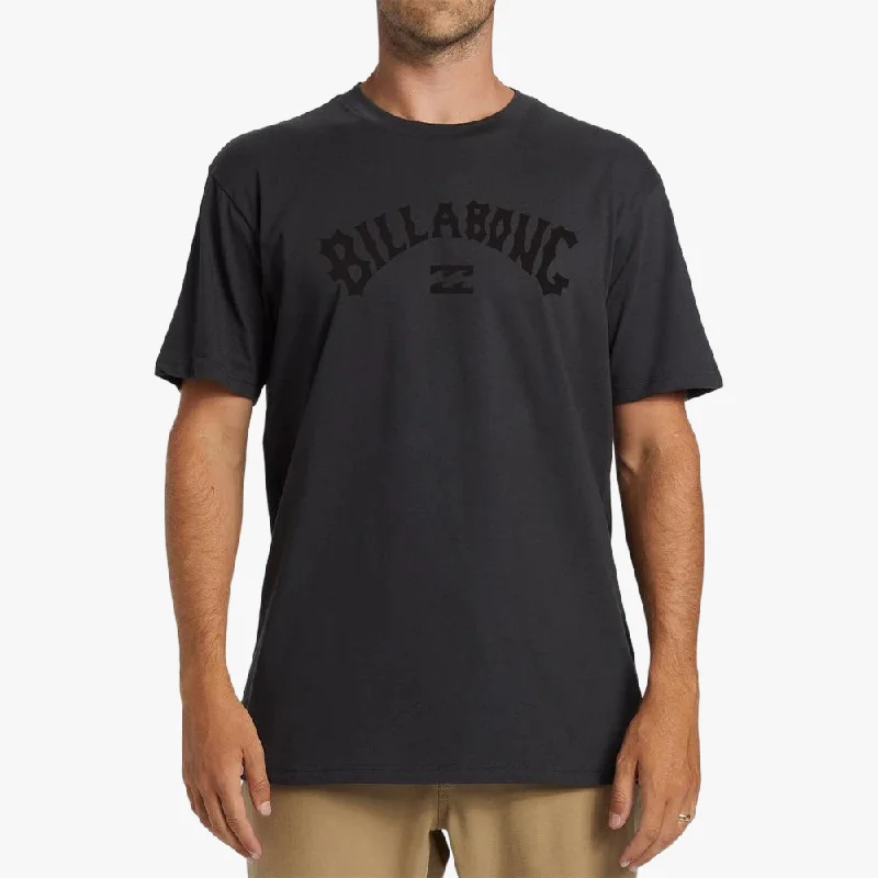 Savings Event Billabong Mens Arch Wave Short Sleeve Tee Washed Black
