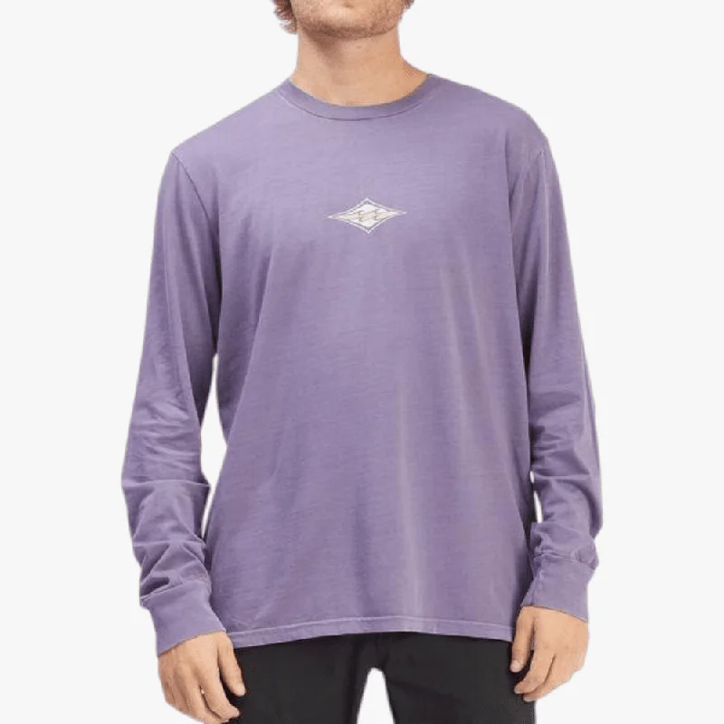 Special Offer Billabong Mens Diamond Wave Long Sleeve Tee Purple