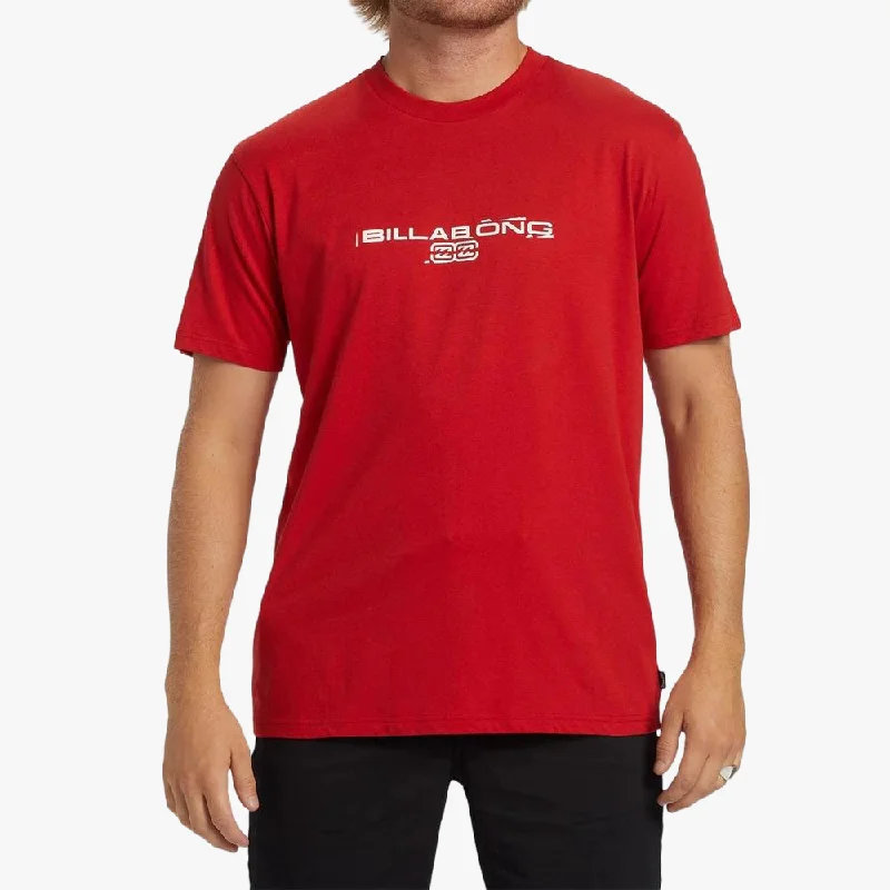 Sale Event Billabong Mens Nuclear Short Sleeve Tee Red