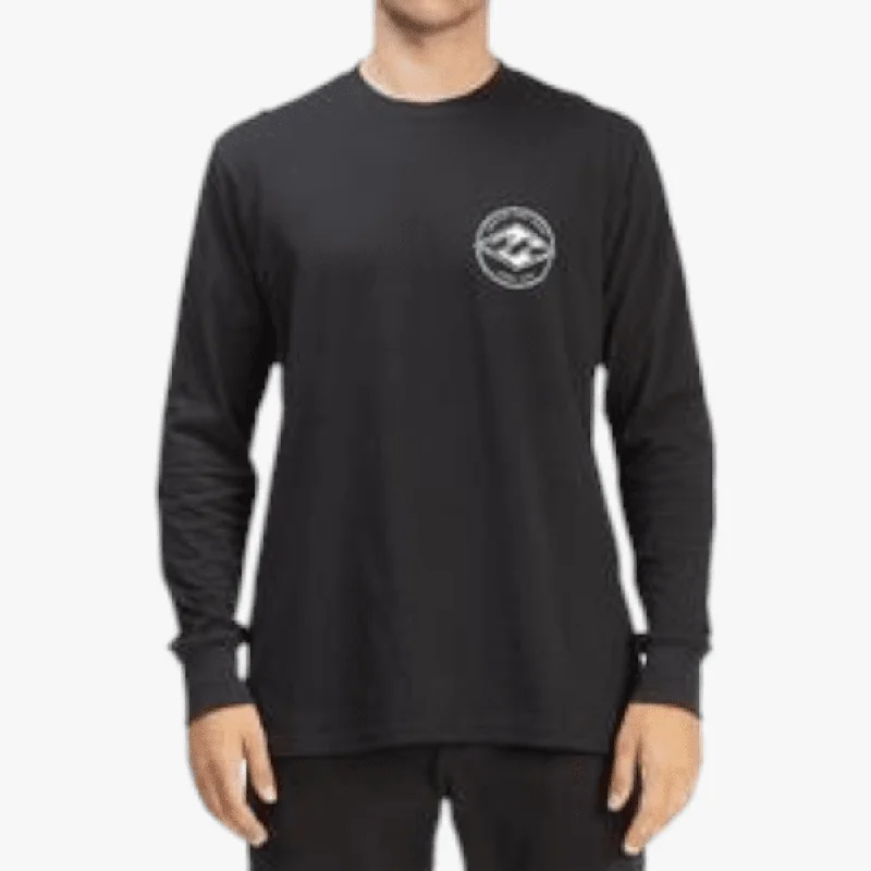 Special Buy Billabong Mens Rotor Diamond Long Sleeve Tee Black