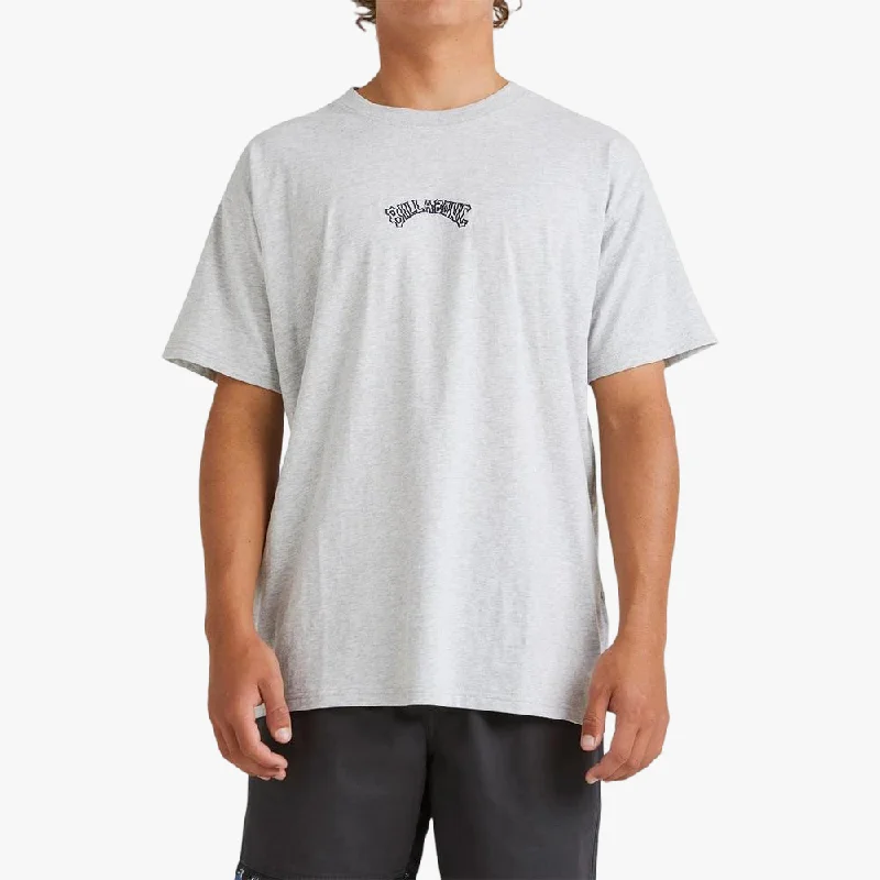 Factory Direct Sale Billabong Mens Smitty Short Sleeve Tee Light Grey Heather
