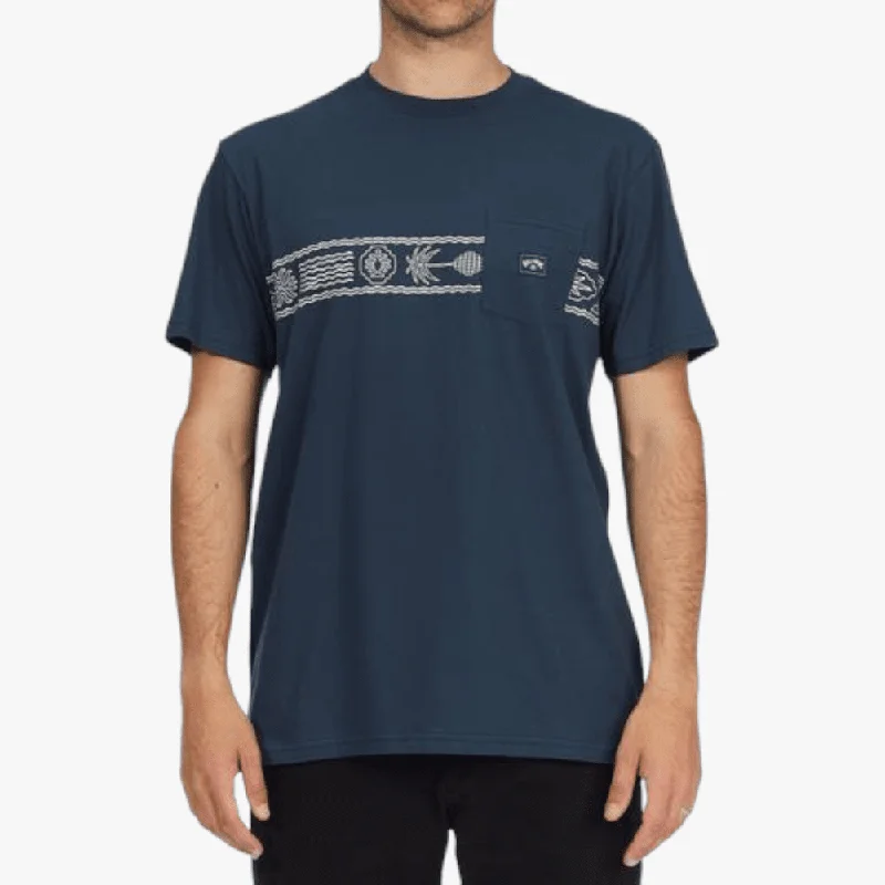 Deal Dash Billabong Mens Spinner Pkt Tee Navy
