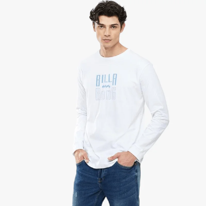 Savings Event Billabong Mens Thousand Stack Long Sleeve Tee White