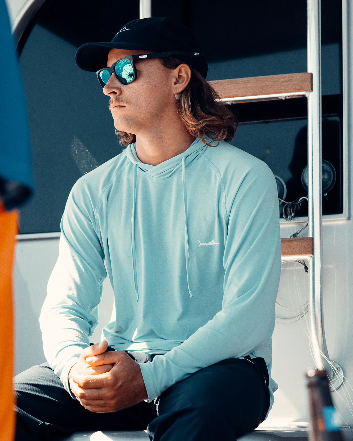 Deep Discounts BILLFISH Teak Hooded Long Sleeve