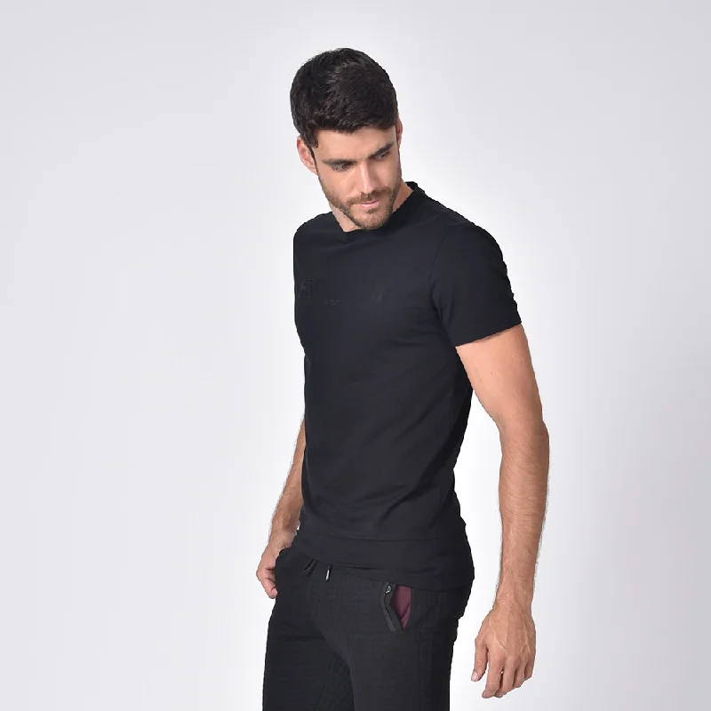 Weekend Savings Bonanza Black Crew Neck With Silicone Logo