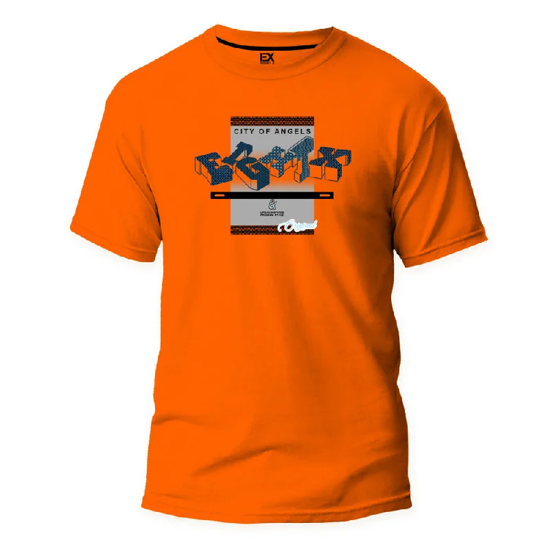 Weekend Specials Just for You Blocks 8X Street T-Shirt - Orange