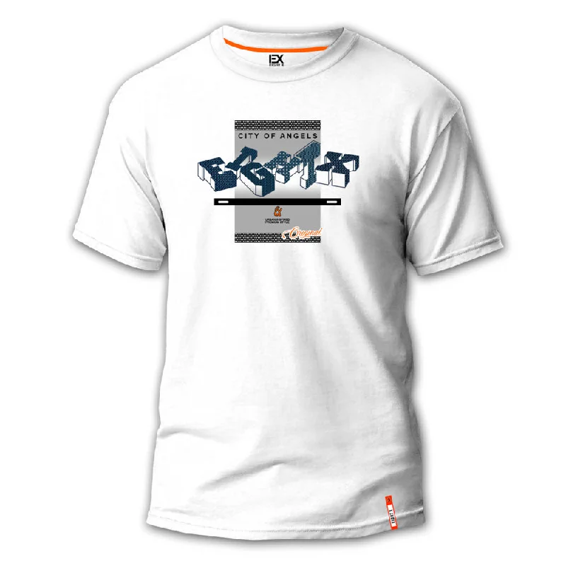 Weekend Bargains Galore Blocks 8X Street T-Shirt - White