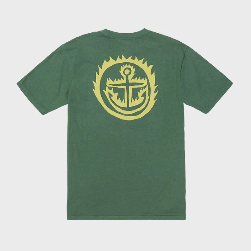 Exclusive Deal Captain Fin Men's Ozzy Wrong Flamer T-Shirt - Cilantro Green