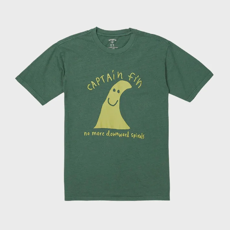 Don't Miss Out Captain Fin Men's Ozzy Wrong Spiral T-Shirt - Cilantro Green