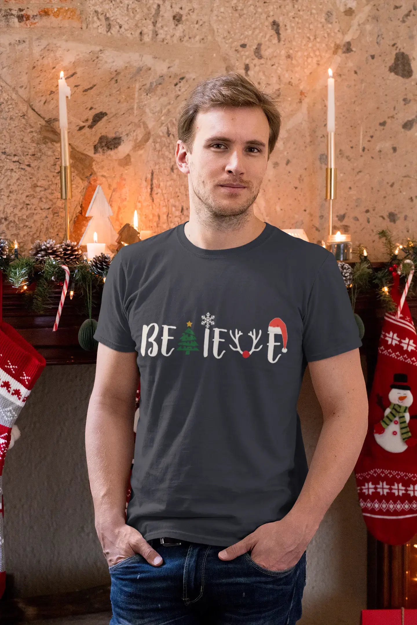 Limited Time Offer ULTRABASIC - Graphic Men's Christmas Believe Tree T-Shirt Xmas Gift Ideas Vintage White Limited Time Offer ULTRABASIC - Graphic Men's Christmas Believe Tree T-Shirt Xmas Gift Ideas Vintage White