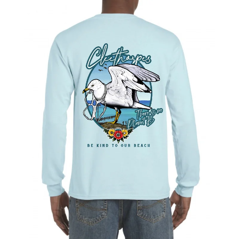 Weekend Bargains to Cherish Cleethorpes "Seagull Flash" Long Sleeve T-Shirt