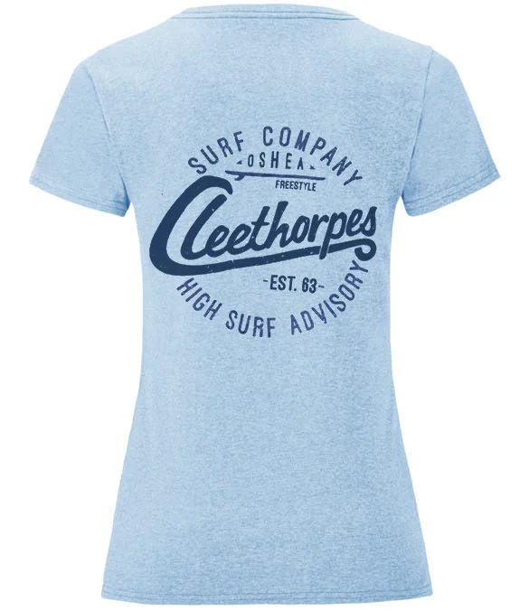 Weekend Discounts to Love Cleethorpes Ladies Surf Blue High Surf T-Shirt