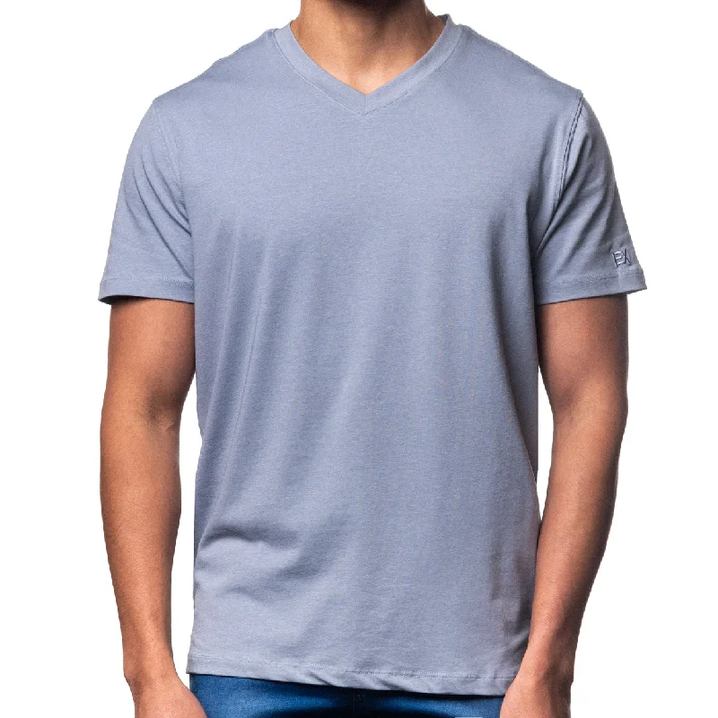 Super Sale Essential V Neck T-Shirt - Grey