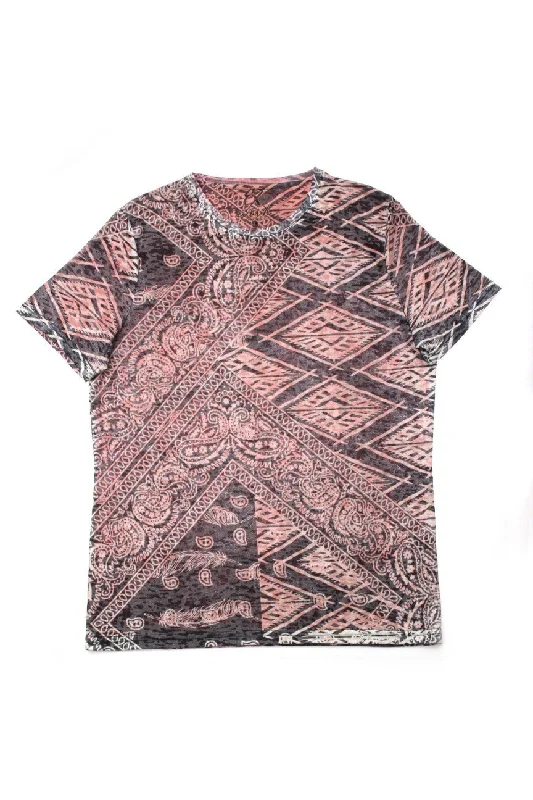 Overstock Red Printed T-Shirt