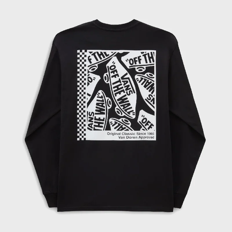 Extra Savings Vans Mens Tech Box Long Sleeve T-Shirt - Black