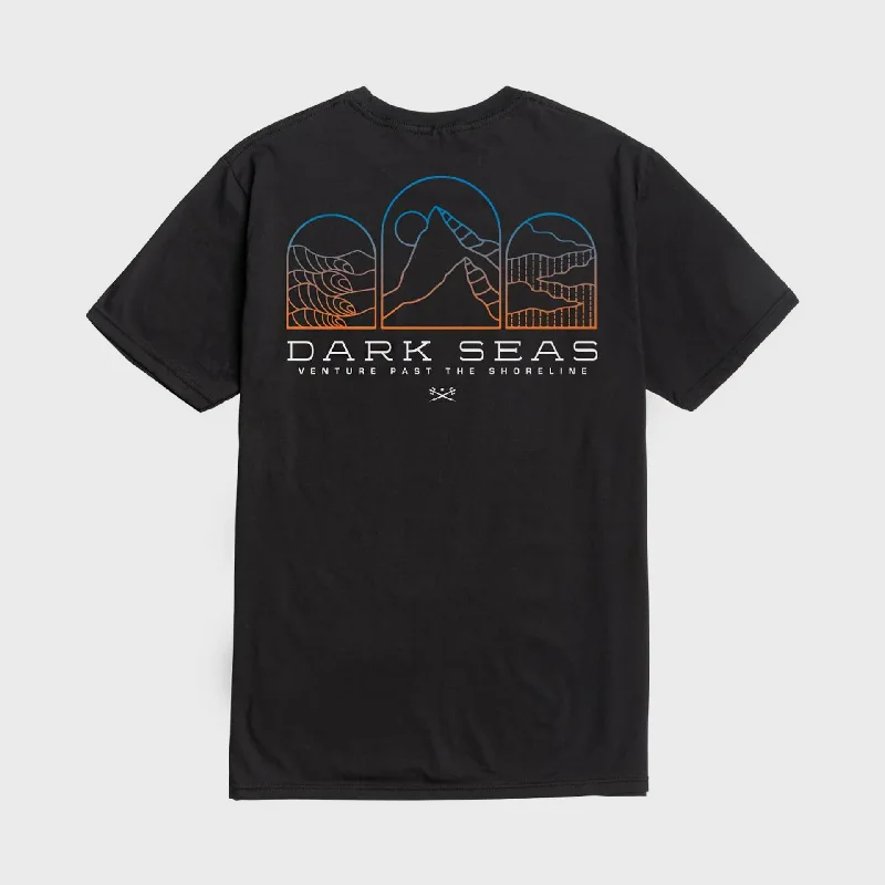 Super Bargain Dark Seas Mens Summit T-Shirt - Black