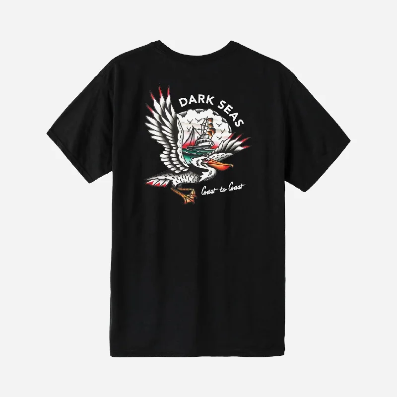 Reduced Price Dark Seas Pelican Watch Wicking T-Shirt - Black