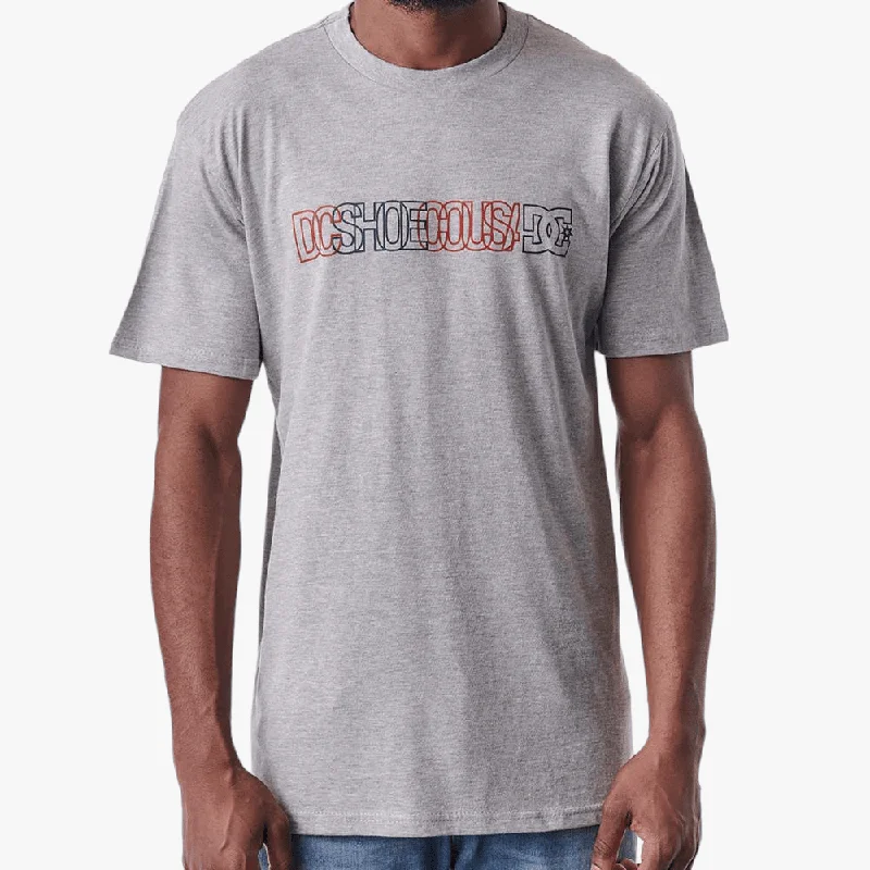 Weekend Discounts to Savor Dc Mens Battlefield Short Sleeve Tee Grey Melange