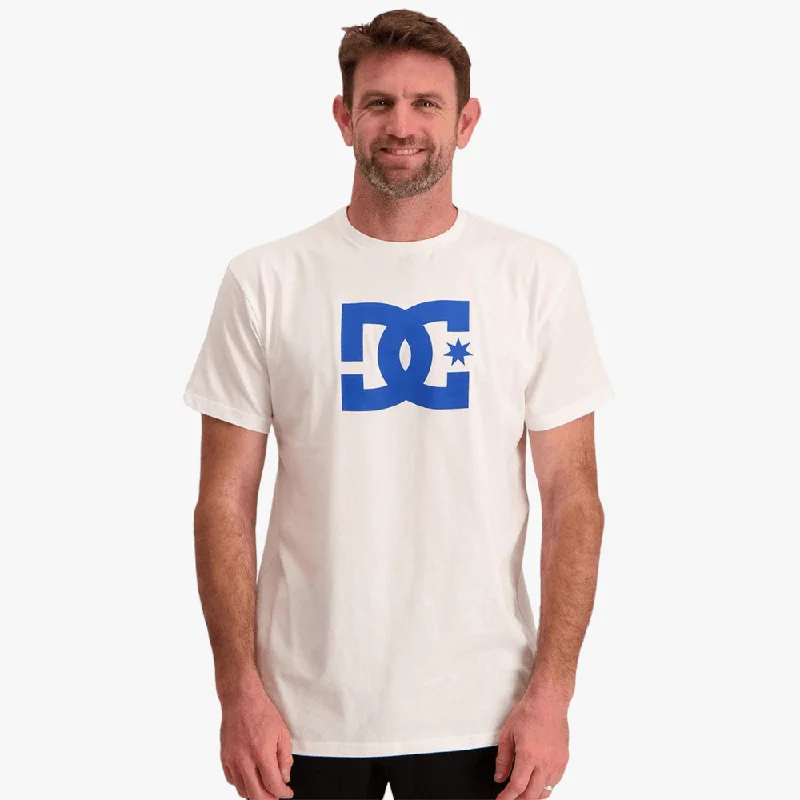 Discount Days Dc Mens Dc Star Short Sleeve Tee White Blue