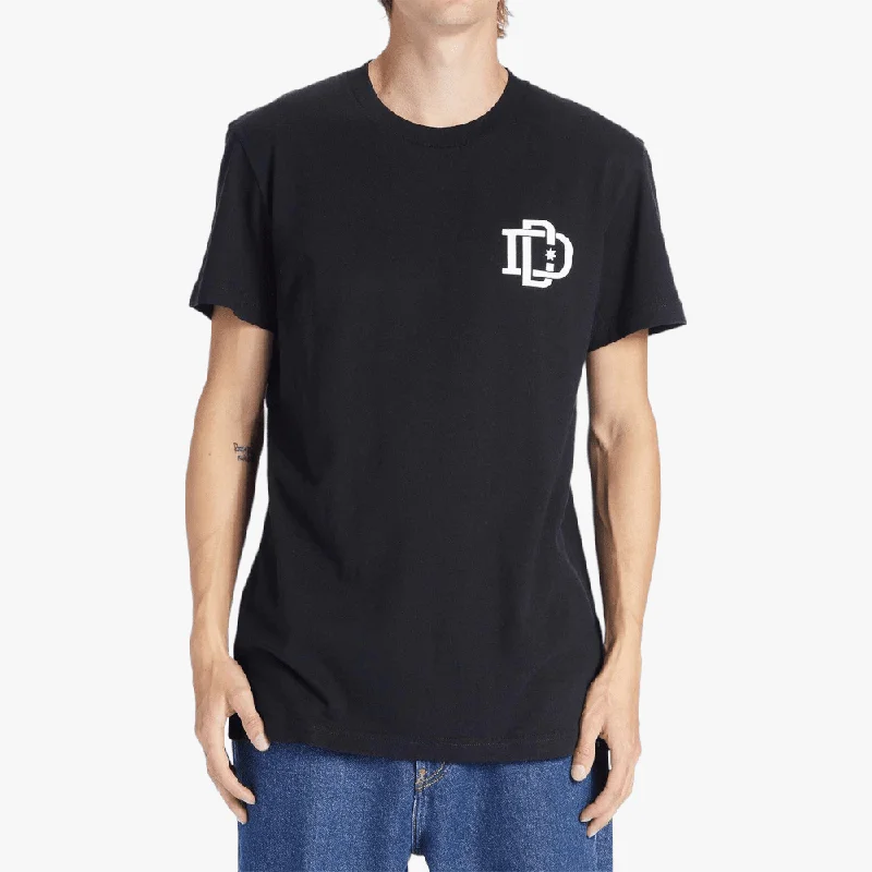 Weekend Bargains to Grab Dc Mens Rugby Chest Short Sleeve Tee Black