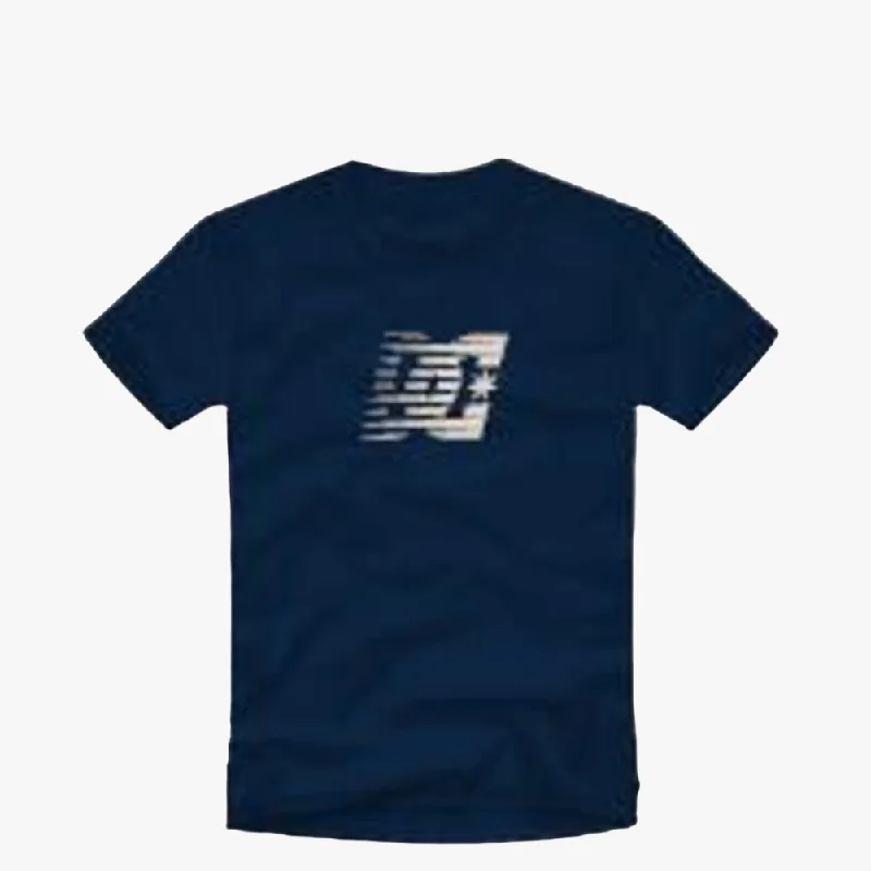 New Deal Dc Mens Speed Short Sleeve Tee Dress Blue