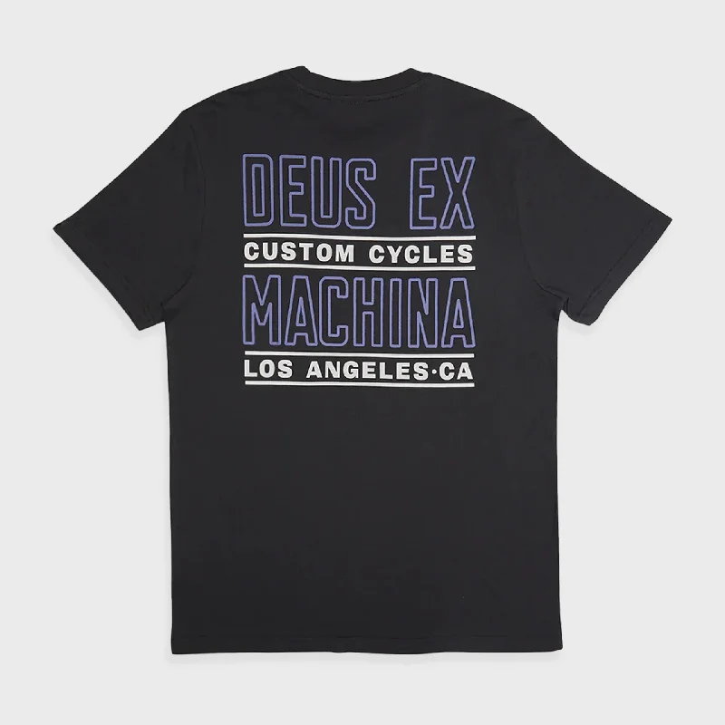 Weekend Special Deus Mens Beam T-Shirt - Anthracite