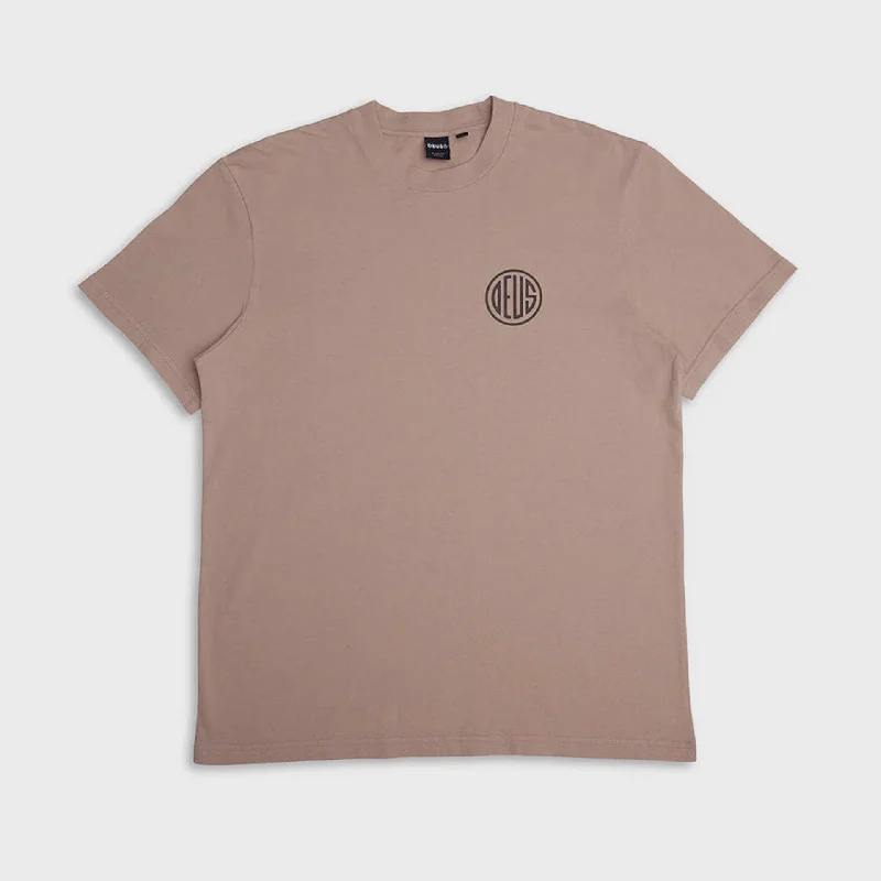 Price Reduction Deus Mens Pill Logo T-Shirt - Khaki