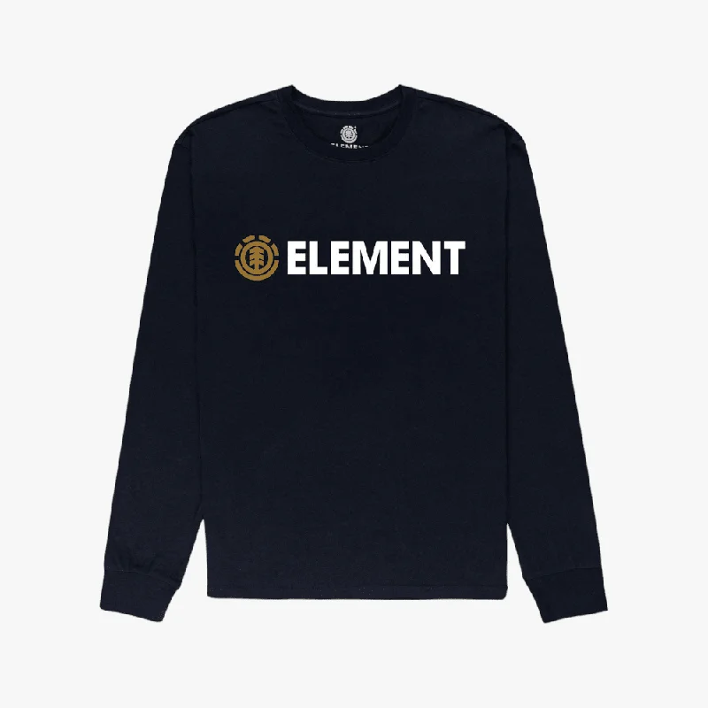 Price Drop Element Mens Blazin Long Sleeve Tee Navy