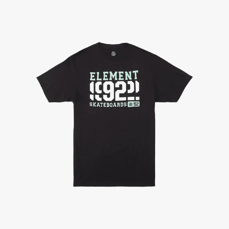Don't Miss Element Mens Era 92 Short Sleeve Tee Flint Black