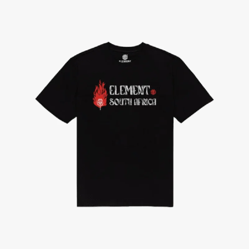 Weekend Discounts to Grab Element Mens Sa Protea Short Sleeve Tee Black