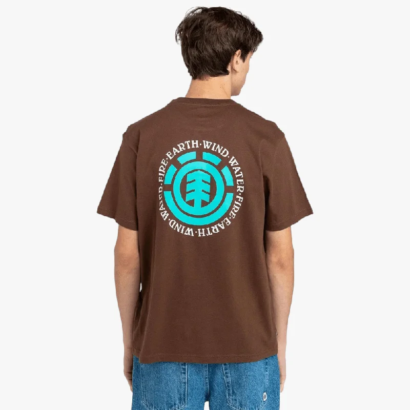 Limited Time Element Mens Seal Short Sleeve Tee Chestnut