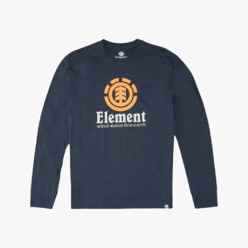 Daily Specials Element Mens Vertical Long Sleeve Tee Eclipse Navy