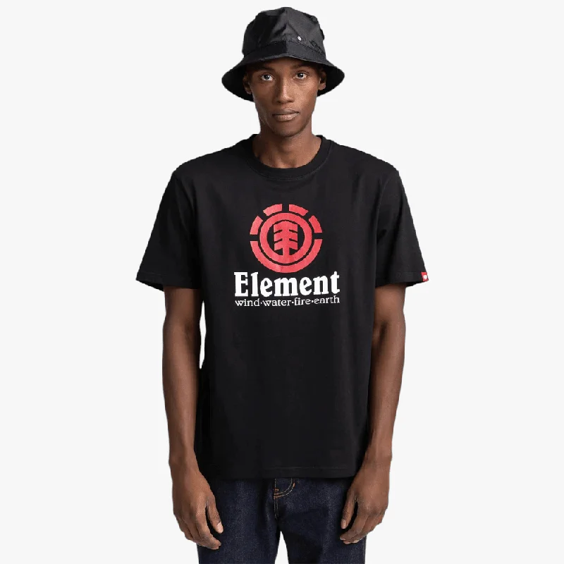 Deal of the Week Element Mens Vertical Short Sleeve Tee Flint Black