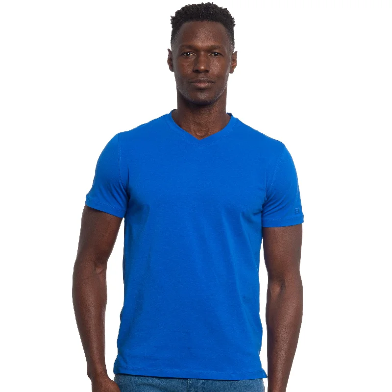Low Cost Essential V Neck T-Shirt - Midnight Blue