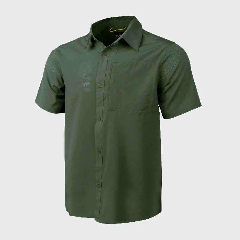 Massive Savings Florence Marine Airtex Expedition Short Sleeve Shirt - Thyme