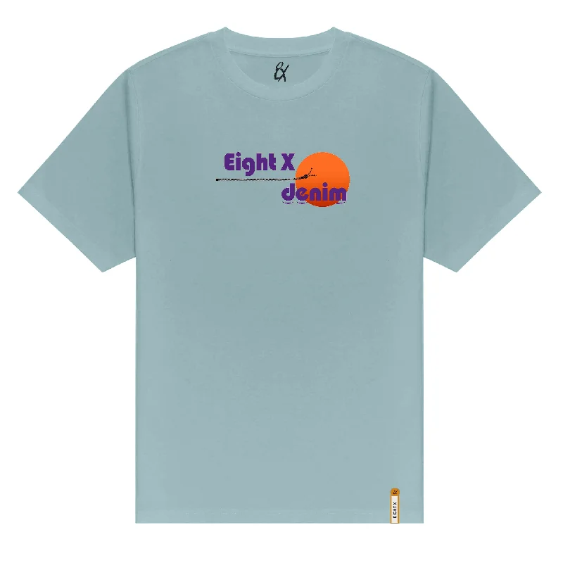 Act Fast Fly Away Graphic T-Shirt - Light Blue