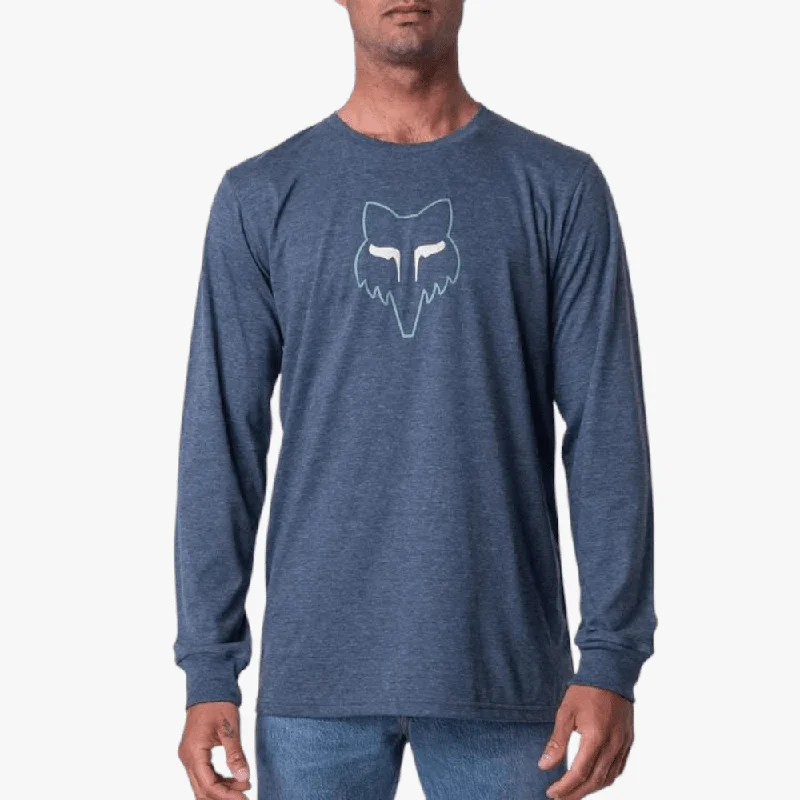 Great Deals Fox Mens Alfresco Long Sleeve Tee Deep Cobalt Mel