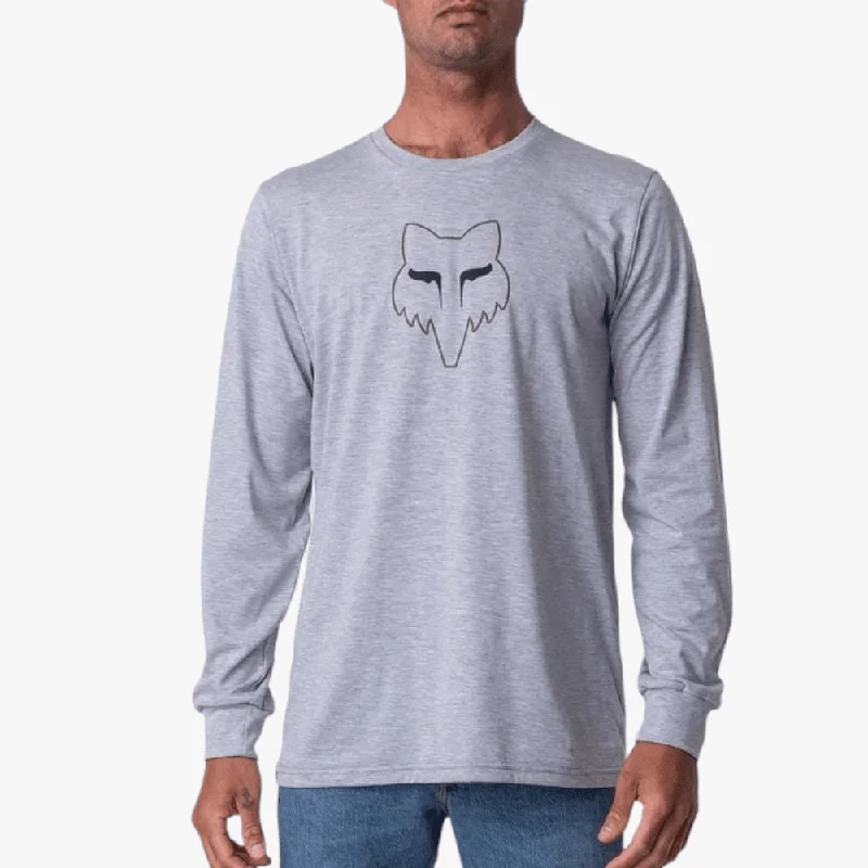 Epic Deals Fox Mens Alfresco Long Sleeve Tee Grey Mel