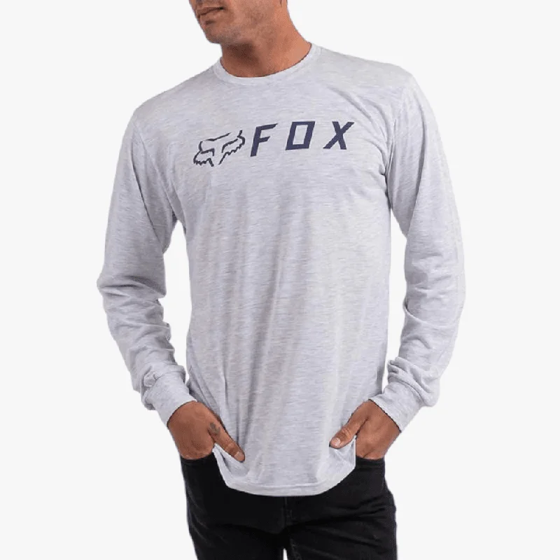 Act Now Fox Mens Apex Long Sleeve Tee White