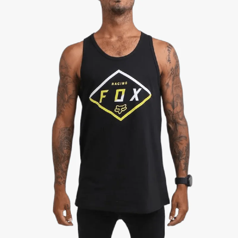 Savings Galore Fox Mens Badge Tank Top Vest Black