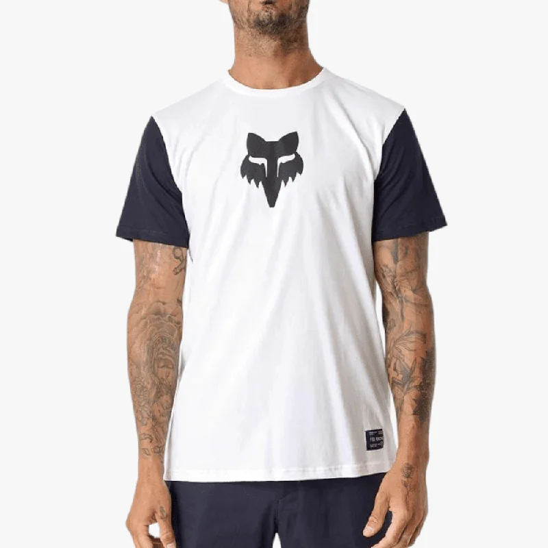 Cash Savings Fox Mens Bloodline Short Sleeve Tee White Black