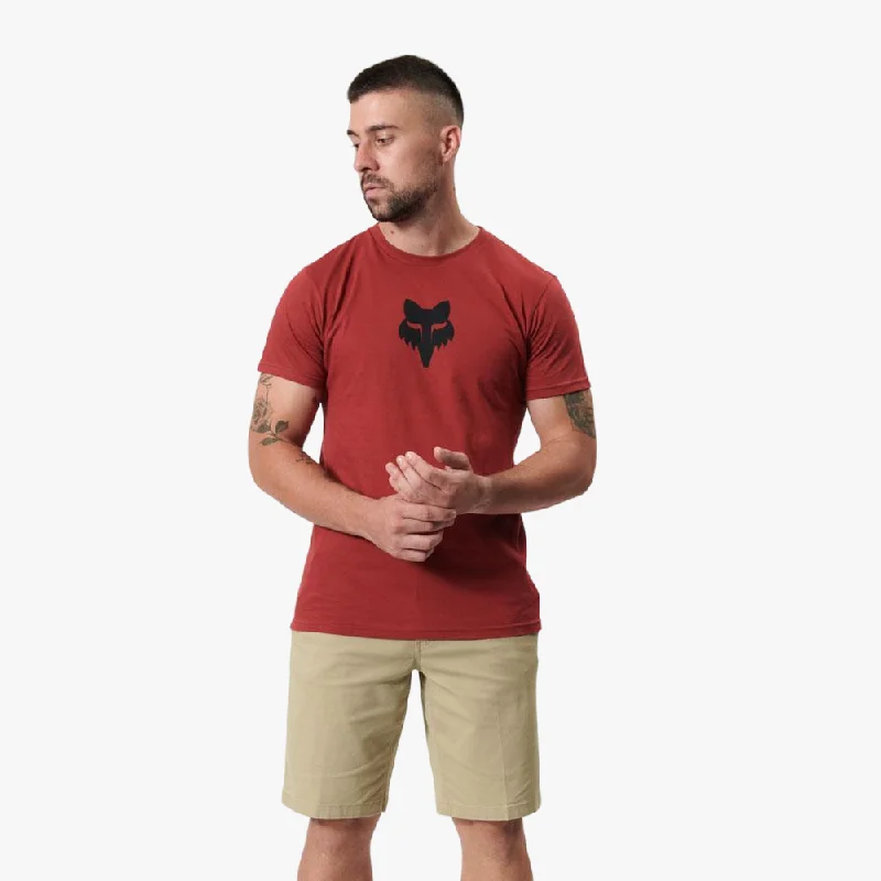 Limited Time Discount Fox Mens Fox Head Short Sleeve Tee Scarlett