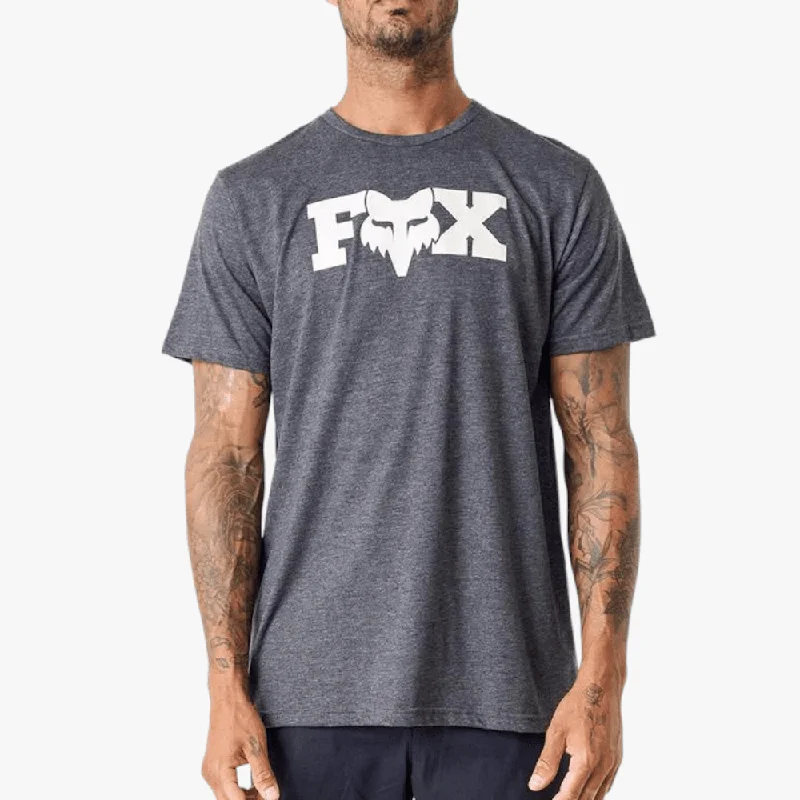 Weekend Specials to Delight Fox Mens Heritage Short Sleeve Tee Black Mel