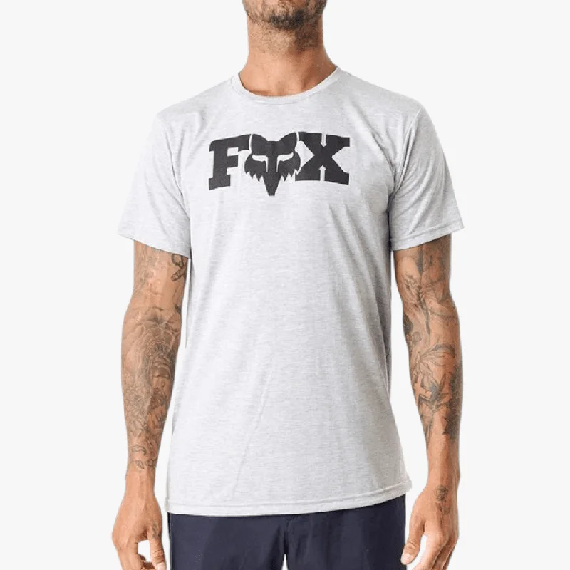 Daily Special Fox Mens Heritage Short Sleeve Tee Grey Mel