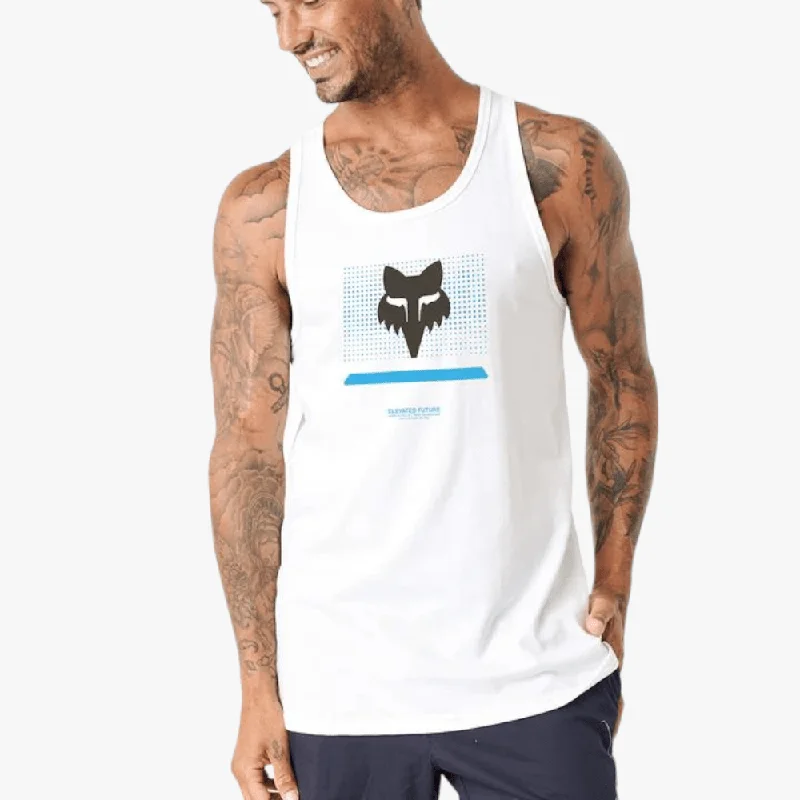 Deal Mania Fox Mens Optical White Tank