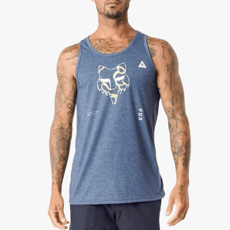 Unmissable Offer Fox Mens Withered Head Tank Deep Cobalt Mel