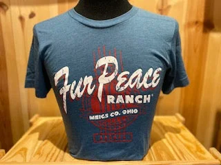 Price Reduction T-Shirt - Fur Peace Ranch Fender - Steel Blue